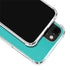 Aqua Blue Blue Solid iPhone 14 Clear Case